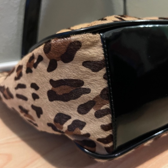 Alfani Leopard Calf Hair Shoulder Bag - Picture 7 of 16